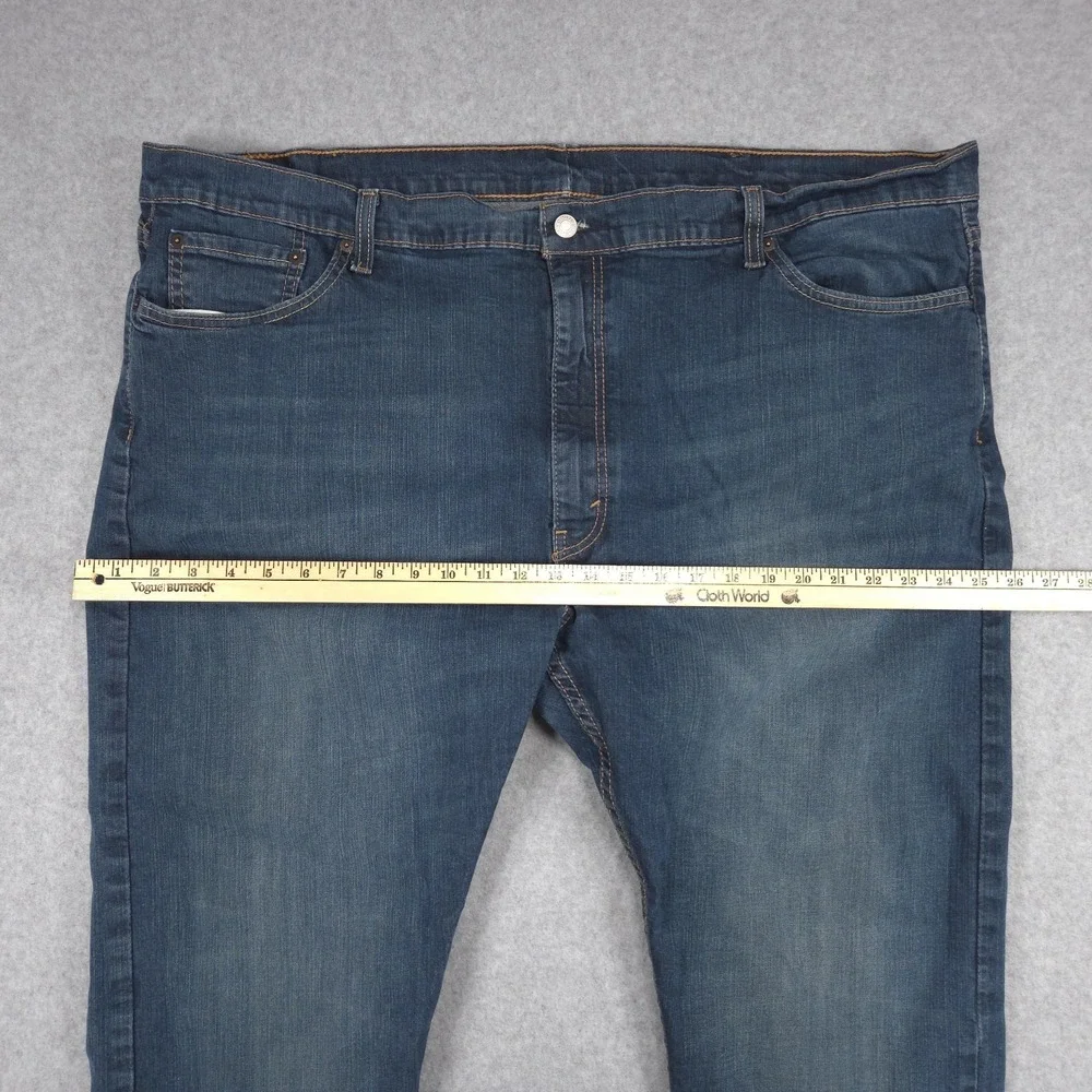 Levis 502 Mens Size 50x29 Blue Taper Fit Stretch Denim Jeans